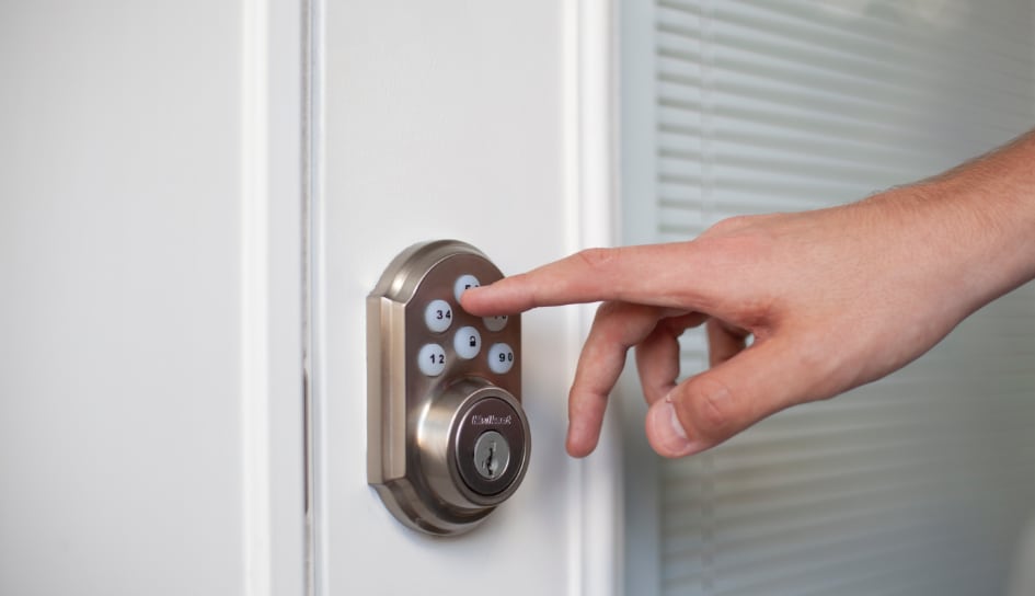 ADT smartlock on a Arlington home